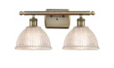 Bathroom Fixtures Two Lights by Innovations ( 405 | 516-2W-AB-G422-LED Ballston ) 