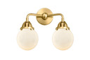 Bathroom Fixtures Two Lights by Innovations ( 405 | 288-2W-SG-G201-6-LED Nouveau 2 ) 