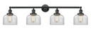Bathroom Fixtures Four Lights by Innovations ( 405 | 215-BK-G72-LED Franklin Restoration ) 