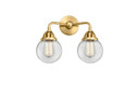 Bathroom Fixtures Two Lights by Innovations ( 405 | 288-2W-SG-G202-6-LED Nouveau 2 ) 