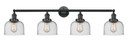 Bathroom Fixtures Four Lights by Innovations ( 405 | 215-BK-G74-LED Franklin Restoration ) 