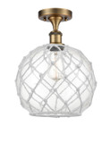 Semi-Flush Mts. Cage by Innovations ( 405 | 516-1C-BB-G122-10RW Ballston ) 