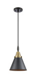 Mini Pendants Glass Down by Innovations ( 405 | 447-1P-BAB-M13-BK Caden ) 