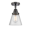Semi-Flush Mts. Glass Down by Innovations ( 405 | 447-1C-BK-G64-LED Caden ) 