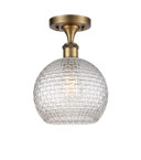 Semi-Flush Mts. Glass Down by Innovations ( 405 | 516-1C-BB-G122C-8CL Ballston ) 