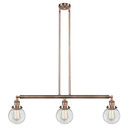 Linear/Island 3 Light Bar by Innovations ( 405 | 213-AC-G202-6-LED Franklin Restoration ) 
