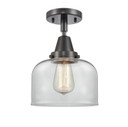 Semi-Flush Mts. Glass Down by Innovations ( 405 | 447-1C-BK-G72-LED Caden ) 