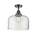 Semi-Flush Mts. Glass Down by Innovations ( 405 | 447-1C-BK-G72-L-LED Caden ) 