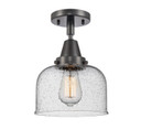 Semi-Flush Mts. Glass Down by Innovations ( 405 | 447-1C-BK-G74-LED Caden ) 