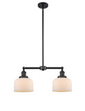 Mid. Chandeliers Glass Down by Innovations ( 405 | 209-BK-G71-LED Franklin Restoration ) 