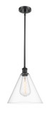 Pendants Glass Down by Innovations ( 405 | 516-1S-BK-GBC-122-LED Ballston ) 