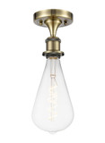 Semi-Flush Mts. Exposed Lamps by Innovations ( 405 | 516-1C-AB-BB125LED Ballston ) 