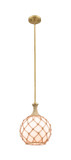 Mini Pendants Glass Down by Innovations ( 405 | 415-1SR-BB-G121-10RB Ballston ) 