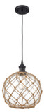 Pendants Glass Down by Innovations ( 405 | 516-1P-BK-G122-10RB-LED Ballston ) 