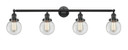 Bathroom Fixtures Four Lights by Innovations ( 405 | 215-OB-G202-6-LED Franklin Restoration ) 