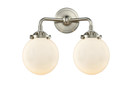 Bathroom Fixtures Two Lights by Innovations ( 405 | 284-2W-SN-G201-6 Nouveau ) 