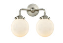 Bathroom Fixtures Two Lights by Innovations ( 405 | 284-2W-SN-G201-6-LED Nouveau ) 