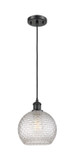 Mini Pendants Glass Down by Innovations ( 405 | 516-1P-BK-G122C-8CL Ballston ) 