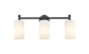 Bathroom Fixtures Three Lights by Innovations ( 405 | 434-3W-BK-G434-7WH Downtown Urban ) 