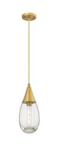 Mini Pendants Glass Down by Innovations ( 405 | 450-1P-BB-G450-6CL Downtown Urban ) 