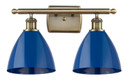 Bathroom Fixtures Two Lights by Innovations ( 405 | 516-2W-AB-MBD-75-BL Ballston ) 