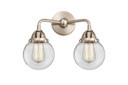 Bathroom Fixtures Two Lights by Innovations ( 405 | 288-2W-SN-G202-6-LED Nouveau 2 ) 