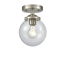 Semi-Flush Mts. Glass Down by Innovations ( 405 | 284-1C-SN-G202-6-LED Nouveau ) 