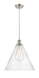 Pendants Glass Down by Innovations ( 405 | 516-1P-SN-GBC-164-LED Ballston ) 