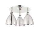 Flush Mounts Metal Shade by Innovations ( 405 | 516-3C-PN-MBD-75-PN Ballston ) 