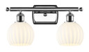 Bathroom Fixtures Two Lights by Innovations ( 405 | 516-2W-PC-G1217-6WV Ballston ) 