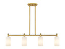 Linear/Island 4 Light + by Innovations ( 405 | 434-4I-BB-G434-7WH Downtown Urban ) 