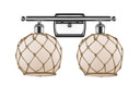 Bathroom Fixtures Two Lights by Innovations ( 405 | 516-2W-PC-G121-8RB Ballston ) 