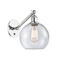 Sconces Single Glass by Innovations ( 405 | 317-1W-PC-G124-8 Ballston ) 