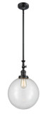 Pendants Glass Down by Innovations ( 405 | 206-BK-G202-12-LED Franklin Restoration ) 