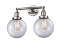 Bathroom Fixtures Two Lights by Innovations ( 405 | 208-PN-G202-8-LED Franklin Restoration ) 