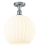 Semi-Flush Mts. Glass Down by Innovations ( 405 | 516-1C-PC-G1217-12WV Ballston ) 