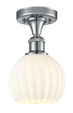 Semi-Flush Mts. Glass Down by Innovations ( 405 | 516-1C-PC-G1217-6WV Ballston ) 