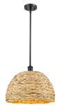 Pendants Glass Down by Innovations ( 405 | 516-1S-BK-RBD-16-NAT Ballston ) 