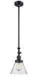 Mini Pendants Glass Down by Innovations ( 405 | 206-BK-G44-LED Franklin Restoration ) 