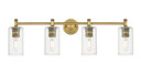 Bathroom Fixtures Four Lights by Innovations ( 405 | 434-4W-BB-G434-7CL Downtown Urban ) 