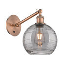 Sconces Single Glass by Innovations ( 405 | 317-1W-AC-G1213-8SM Ballston ) 