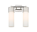 Bathroom Fixtures Three Lights by Innovations ( 405 | 428-2W-PN-G428-12WH Downtown Urban ) 
