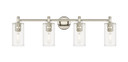 Bathroom Fixtures Four Lights by Innovations ( 405 | 434-4W-PN-G434-7CL Downtown Urban ) 