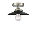 Semi-Flush Mts. Cage by Innovations ( 405 | 284-1C-SN-M6-BK-LED Nouveau ) 