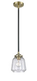 Mini Pendants Glass Down by Innovations ( 405 | 284-1S-BAB-G142-LED Nouveau ) 