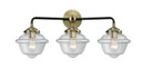 Bathroom Fixtures Three Lights by Innovations ( 405 | 284-3W-BAB-G532 Nouveau ) 