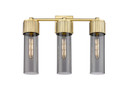 Bathroom Fixtures Three Lights by Innovations ( 405 | 428-3W-BB-G428-12SM Downtown Urban ) 