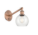 Sconces Single Glass by Innovations ( 405 | 317-1W-AC-G124-6-LED Ballston ) 