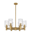 Mid. Chandeliers Glass Up by Innovations ( 405 | 434-6CR-BB-G434-7DE Downtown Urban ) 