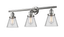 Bathroom Fixtures Three Lights by Innovations ( 405 | 205-PN-G62-LED Franklin Restoration ) 